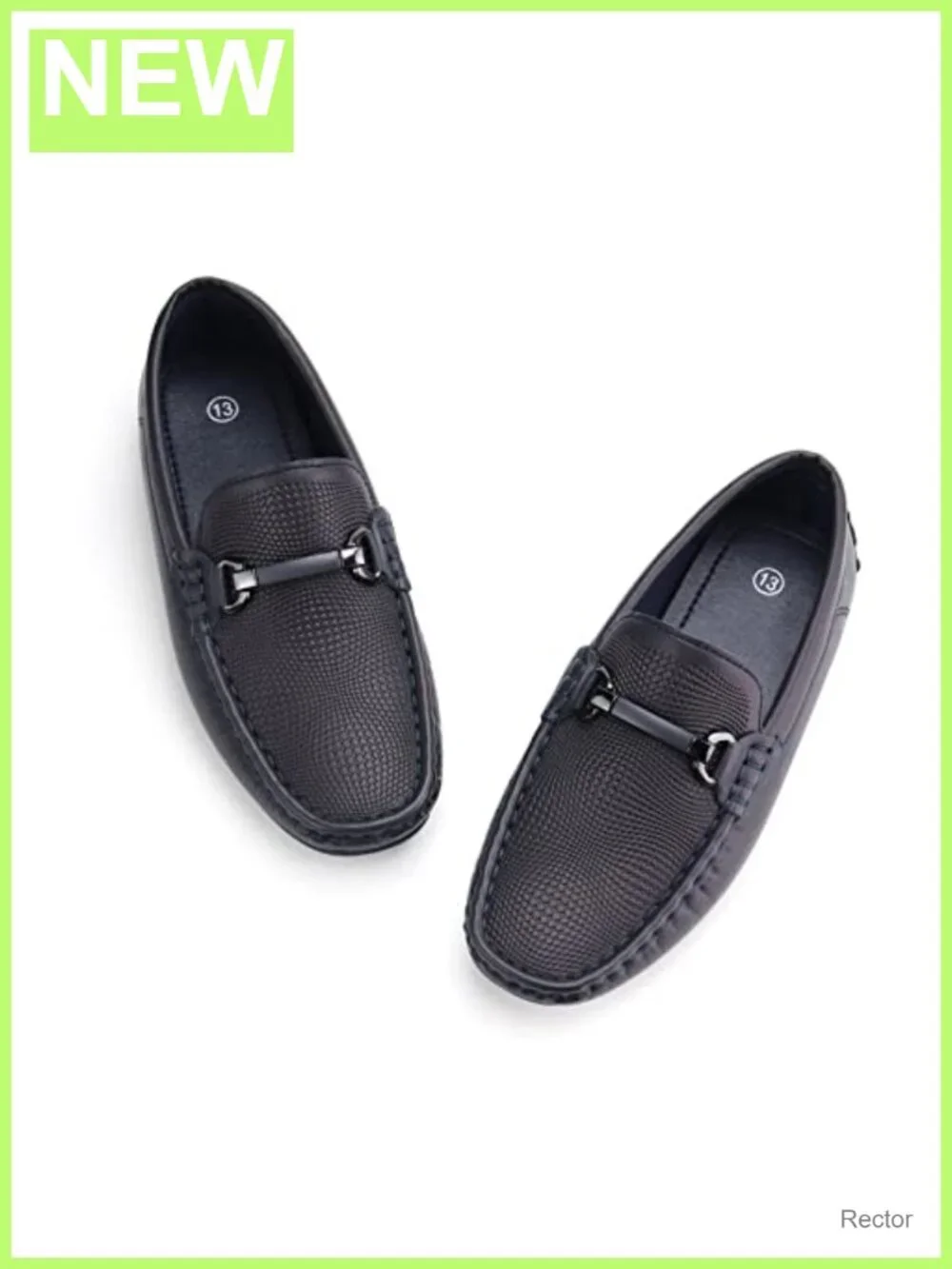 Kids Penny Loafer Slip-On Dress Shoes with Metal Buckle